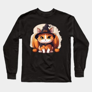 The little sorcerer cat Long Sleeve T-Shirt